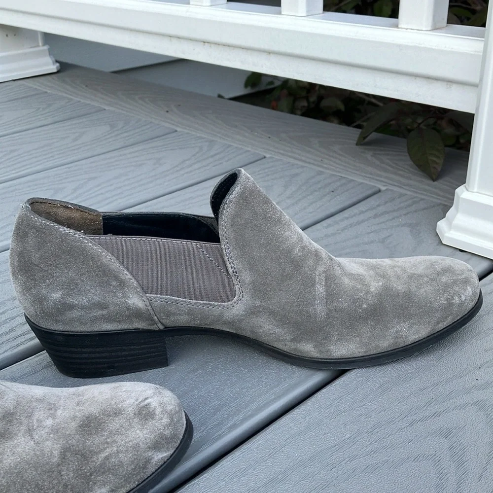 PAUL GREEN Women’s Suede Ankle Boots Grey Size 7 - Picture 3 of 12
